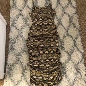 Snake print dress